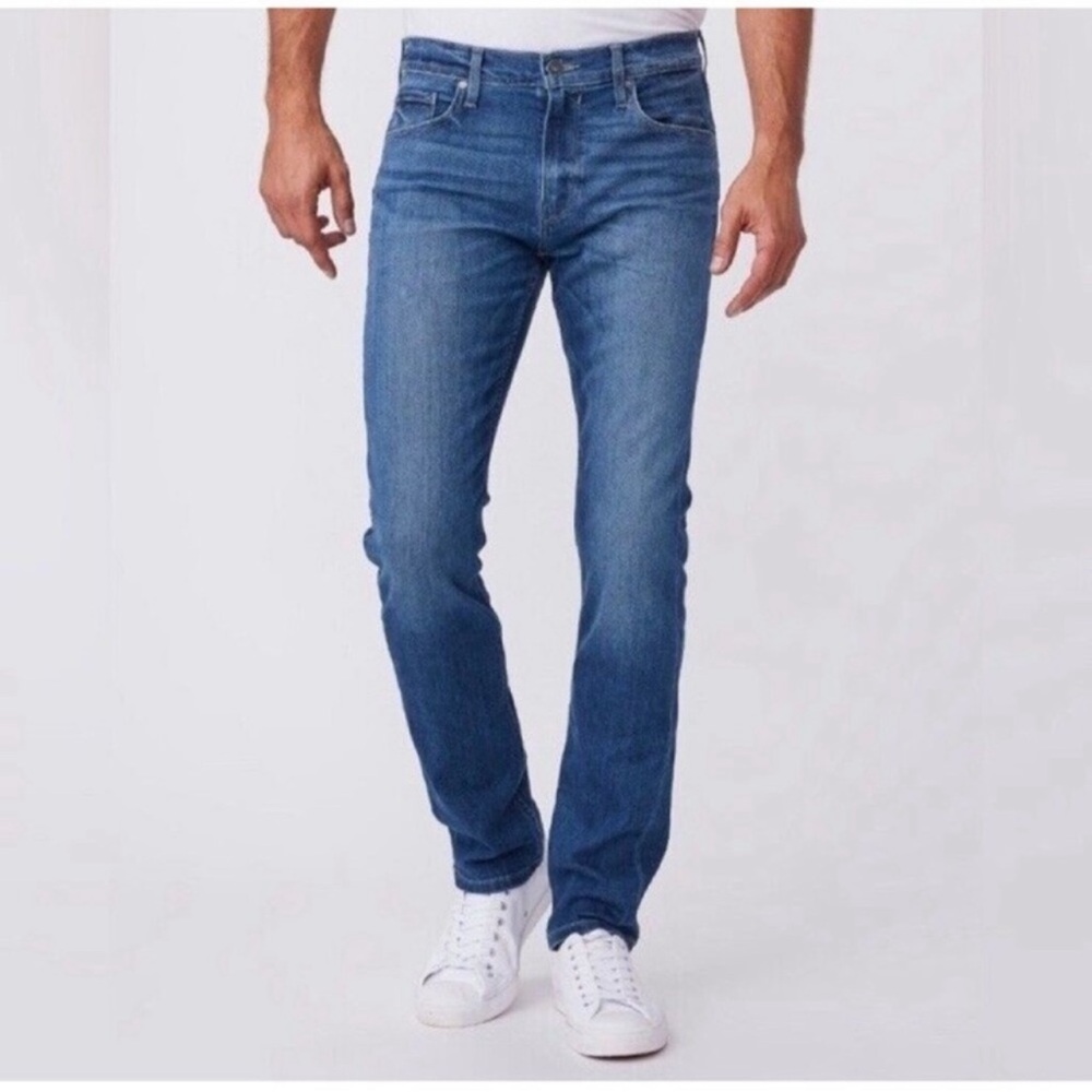 Paige Blue Federal Slim Straight Jeans 33W